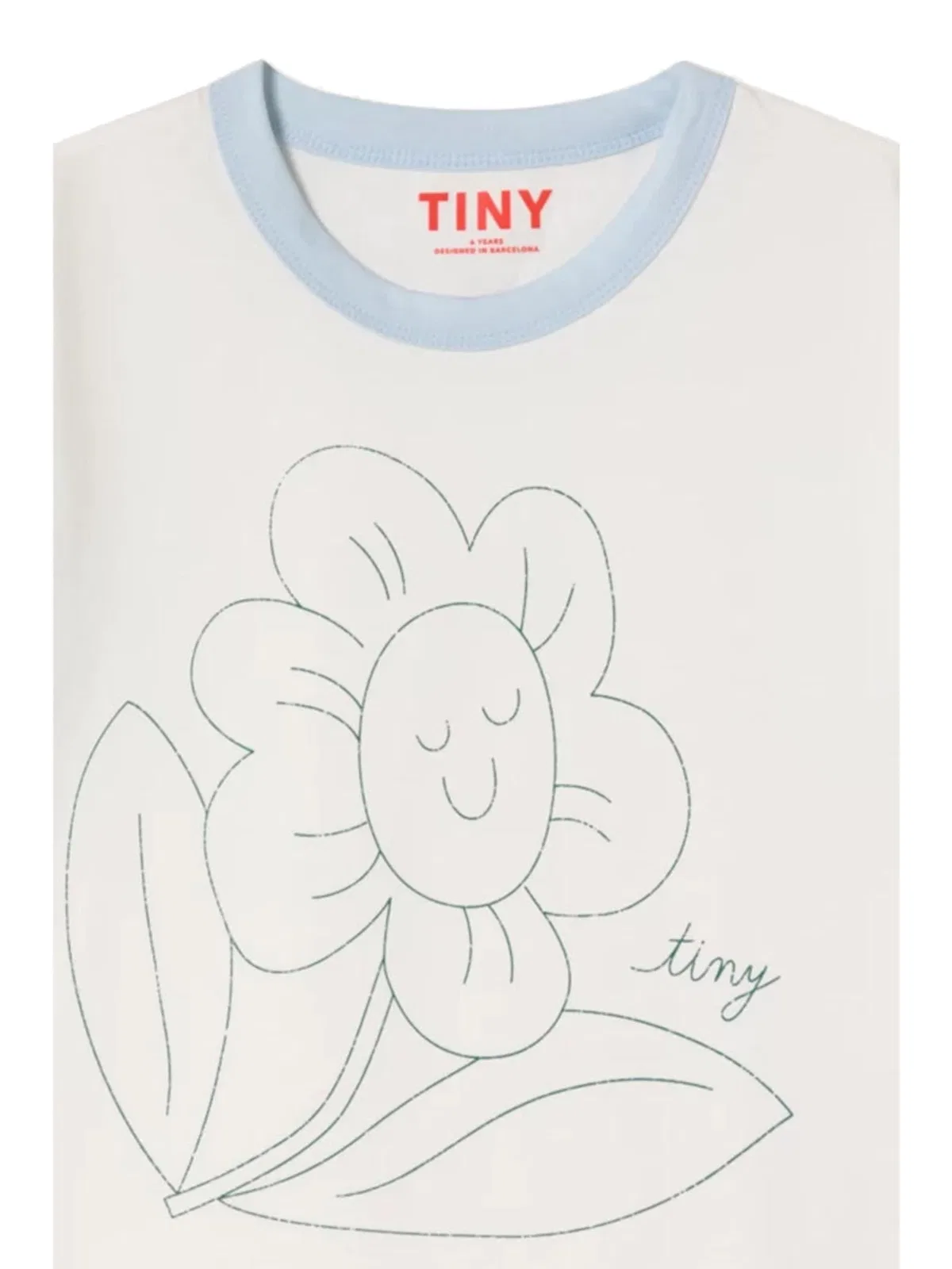 Tinycottons "tiny Flower" T-shirt In White
