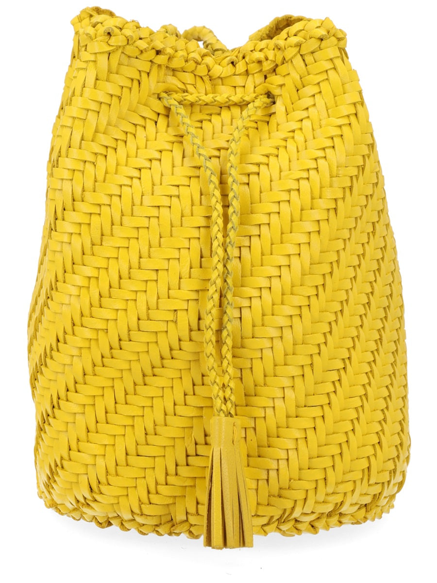 Borsa "Pompom Double Jump Tan"