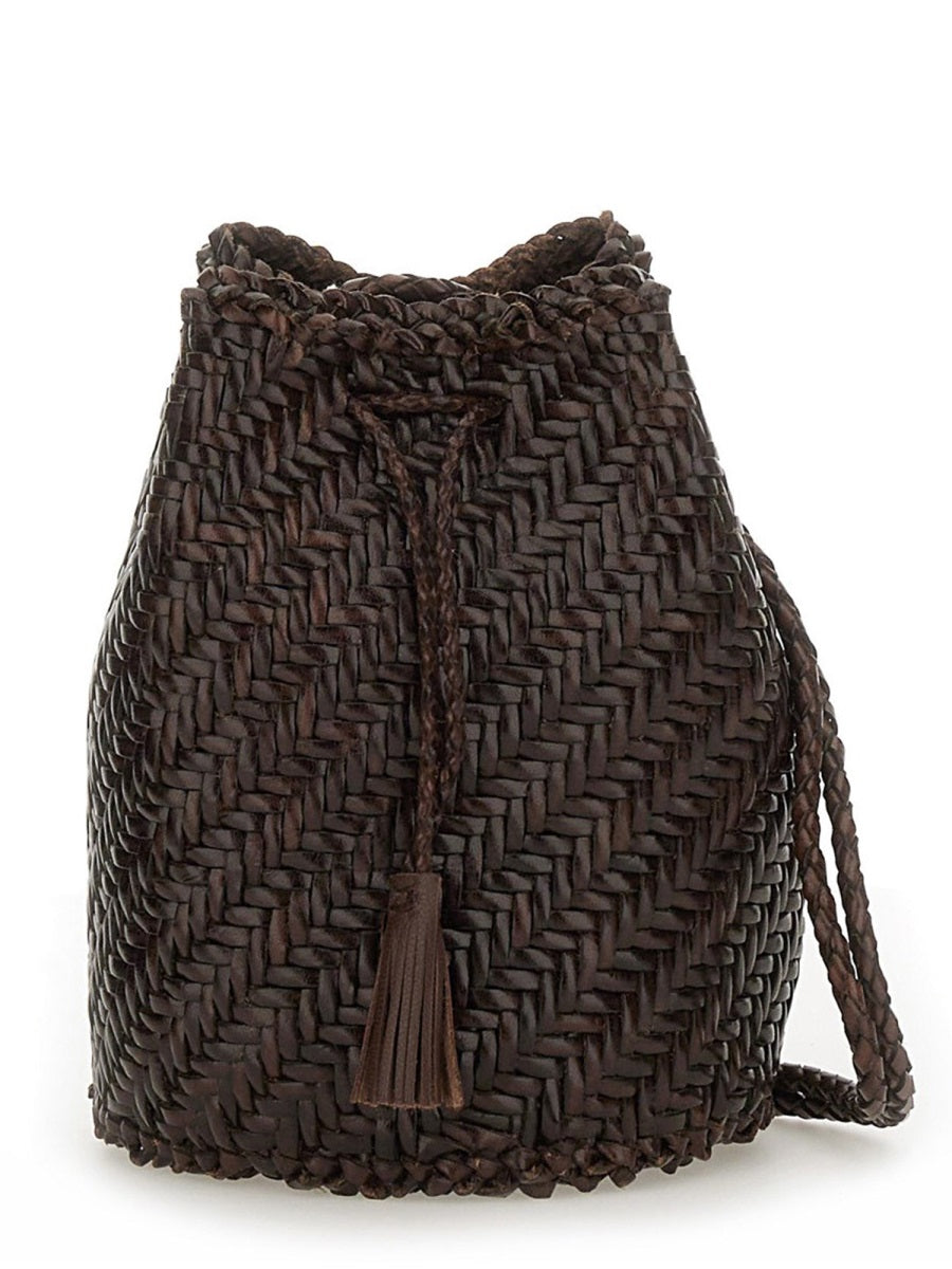 Borsa "Pompom Double Jump Tan"