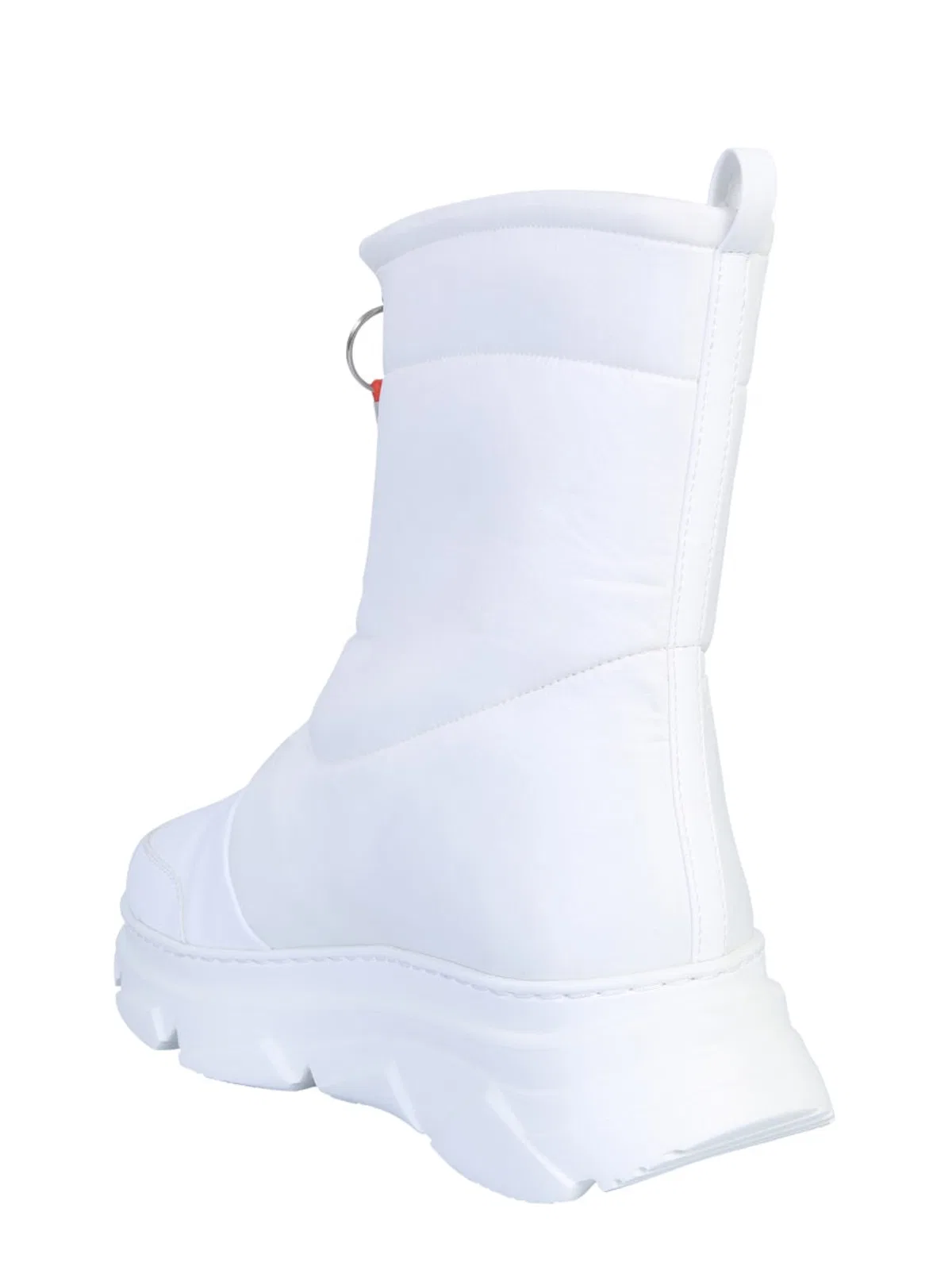 Forward Leather Boot In White