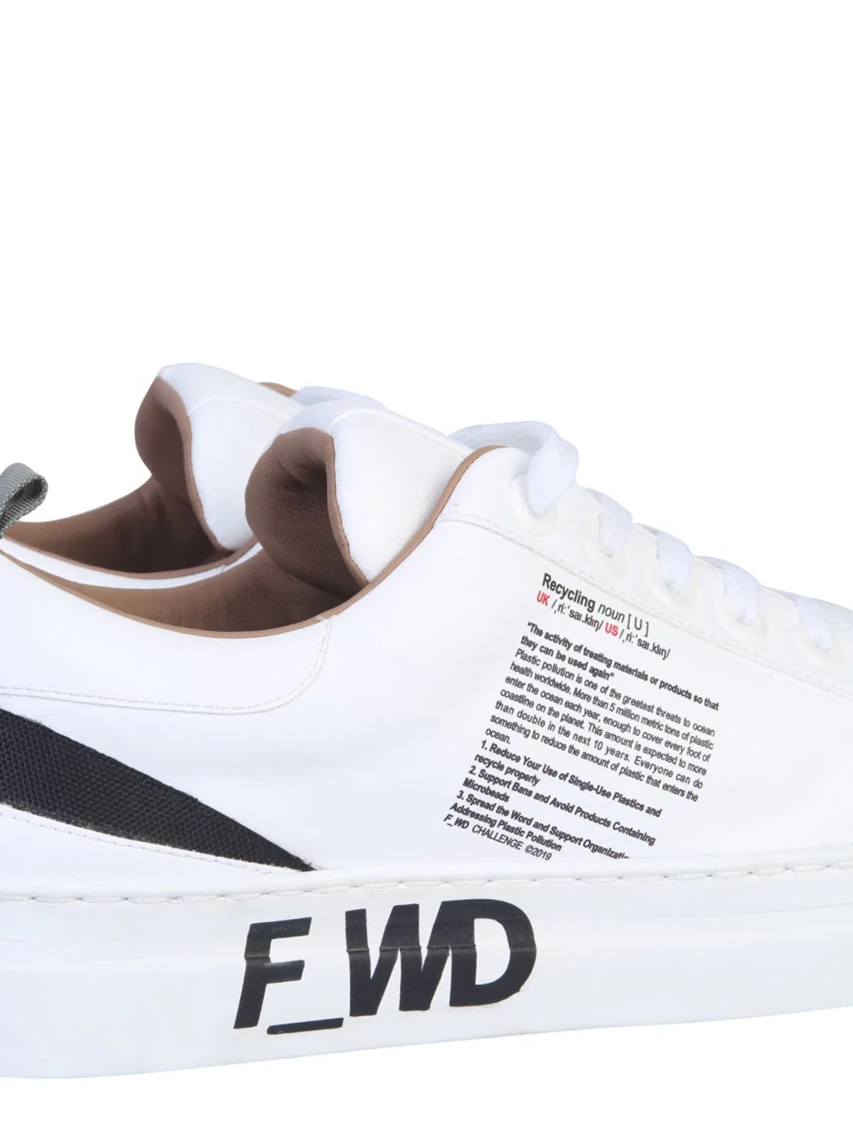 Forward 30mm Printed Faux Leather Sneakers In White