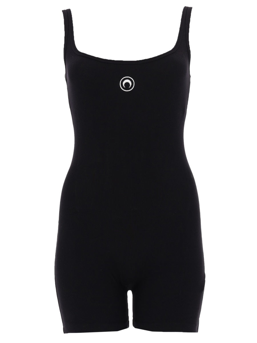 Short Jumpsuit With Logo