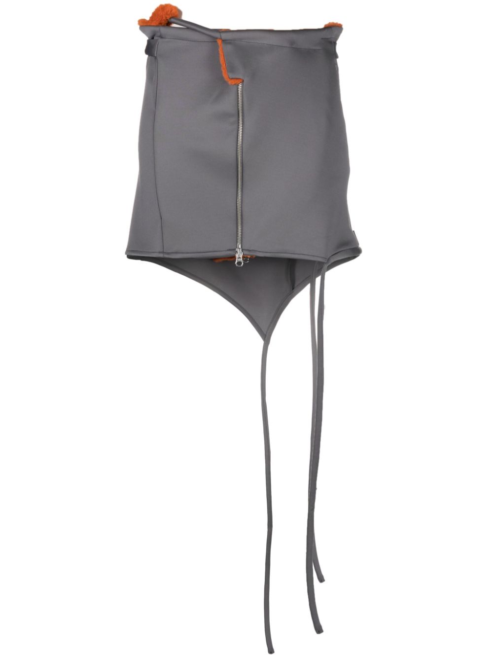 Zipped Mini Skirt
