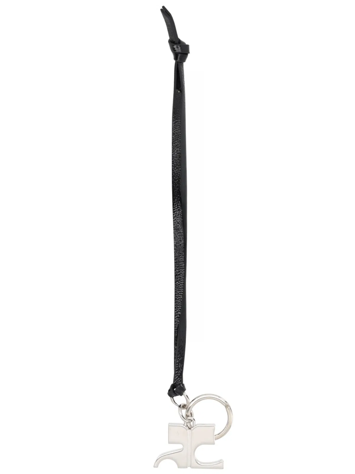 Courrèges Courreges Keychain "ac Naplack" In Black