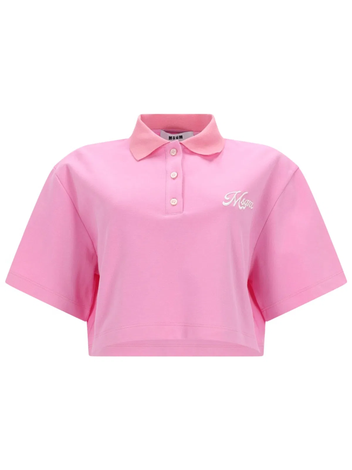 Polo Crop Con Logo