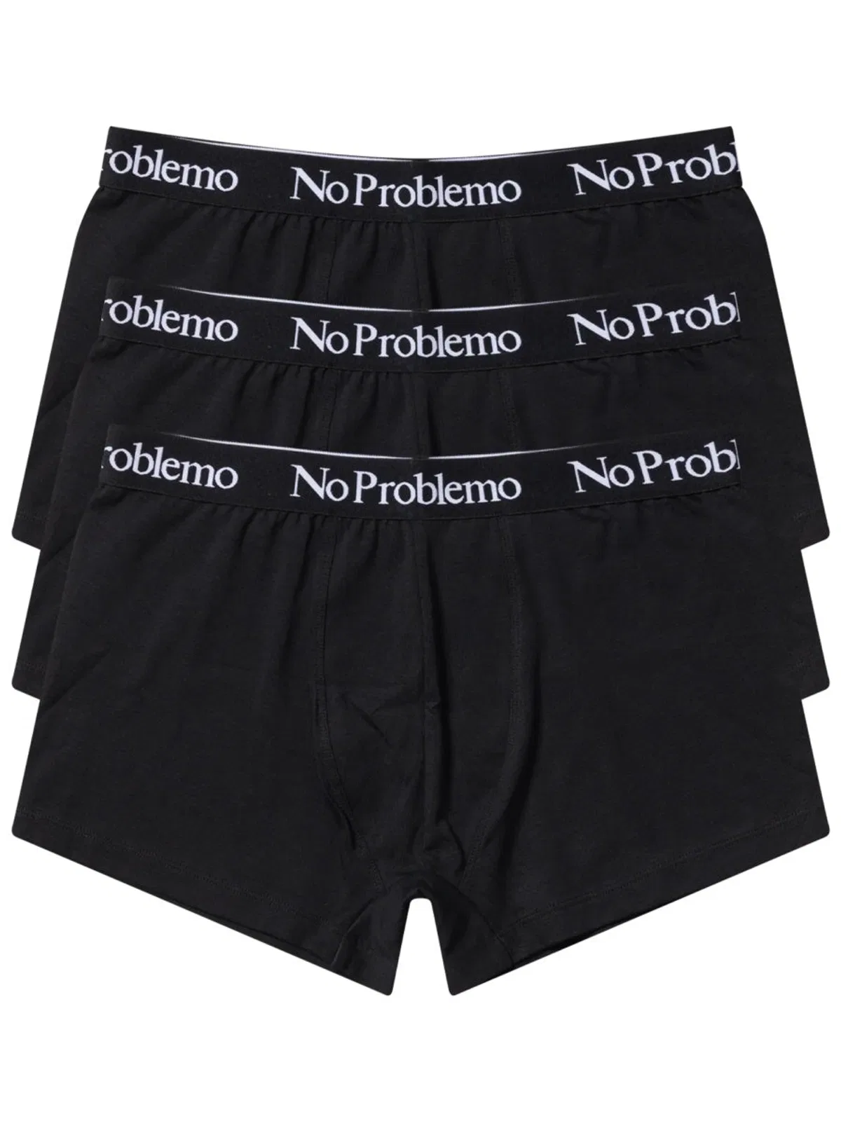 No Problemo 3-pack Boxer Con Logo In Black