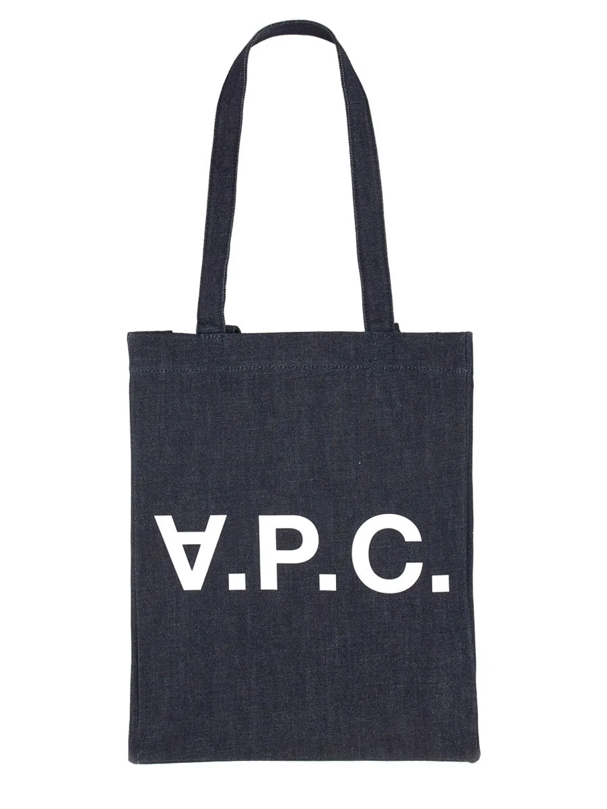 A.p.c. Borsa Tote In Denim In Multicolor