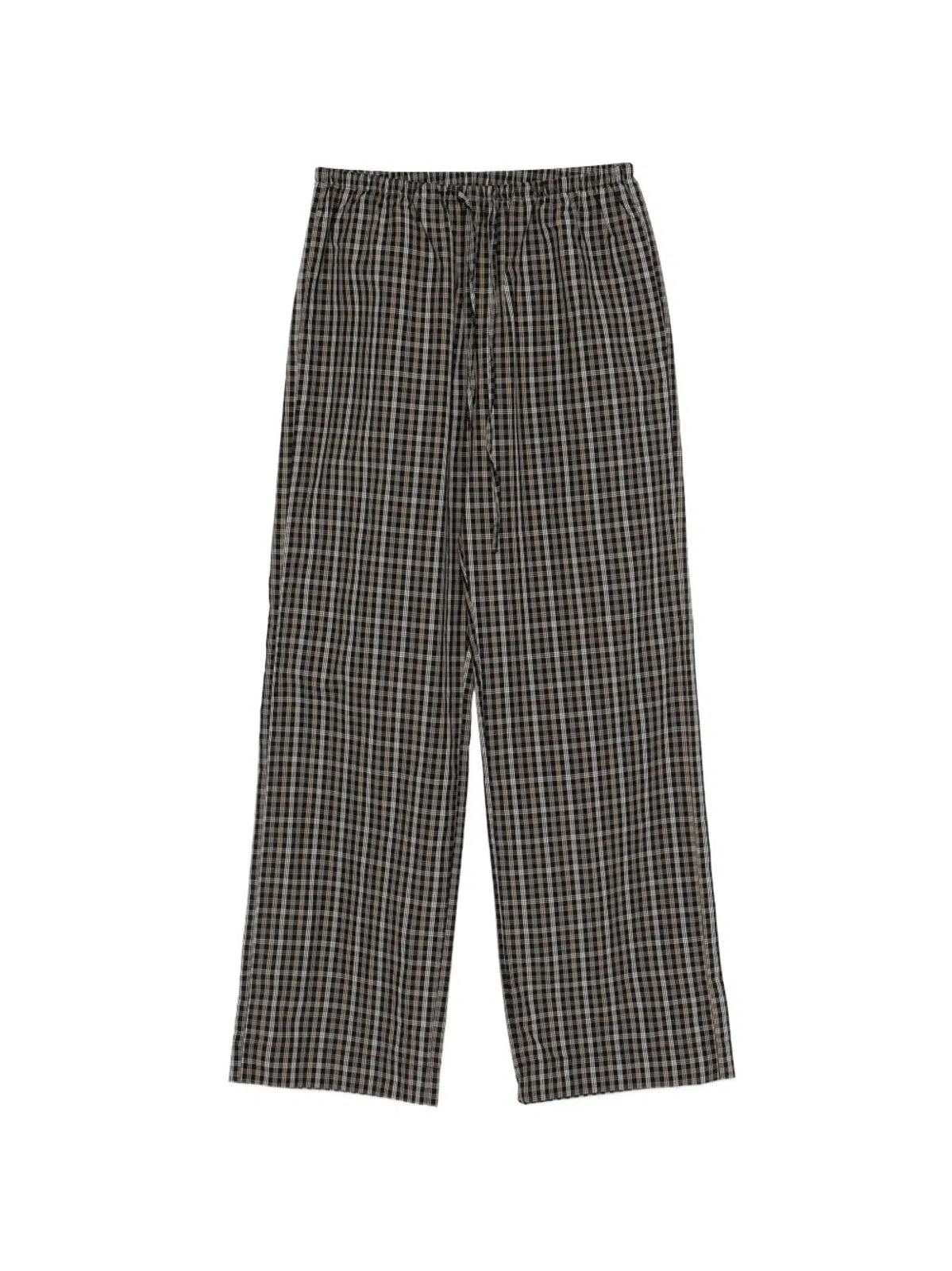 Rohe Róhe Black Two-tone Plaid Pyjama Pants