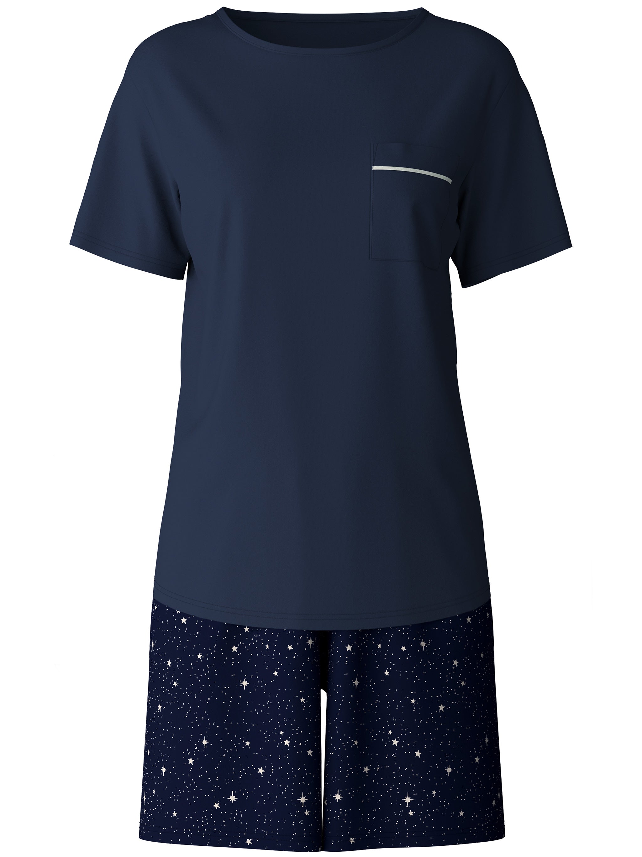 Blue Cotton Short Pajamas