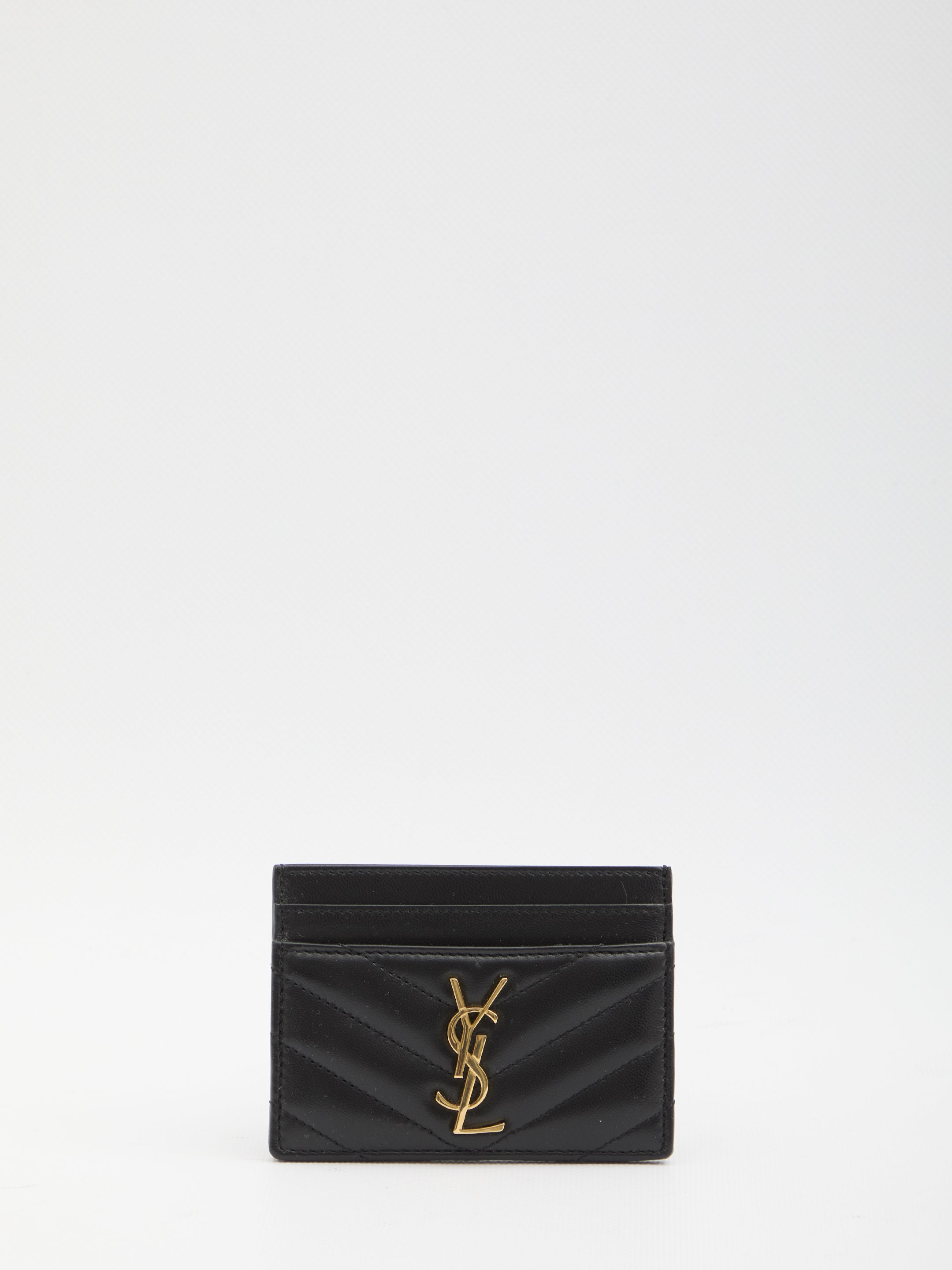 Black Nappa Leather Cassandre Card Holder