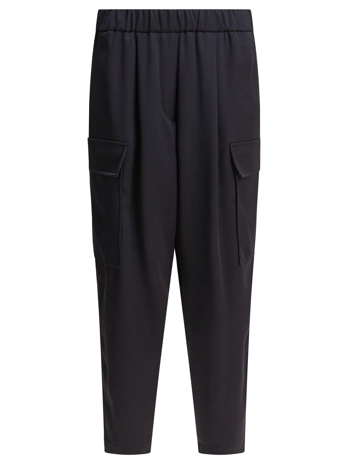 Blue Polyester Trousers