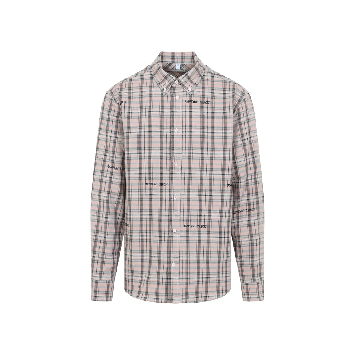 OFF-WHITE OFF-WHITE PINK FLANNEL COTTON SHIRT