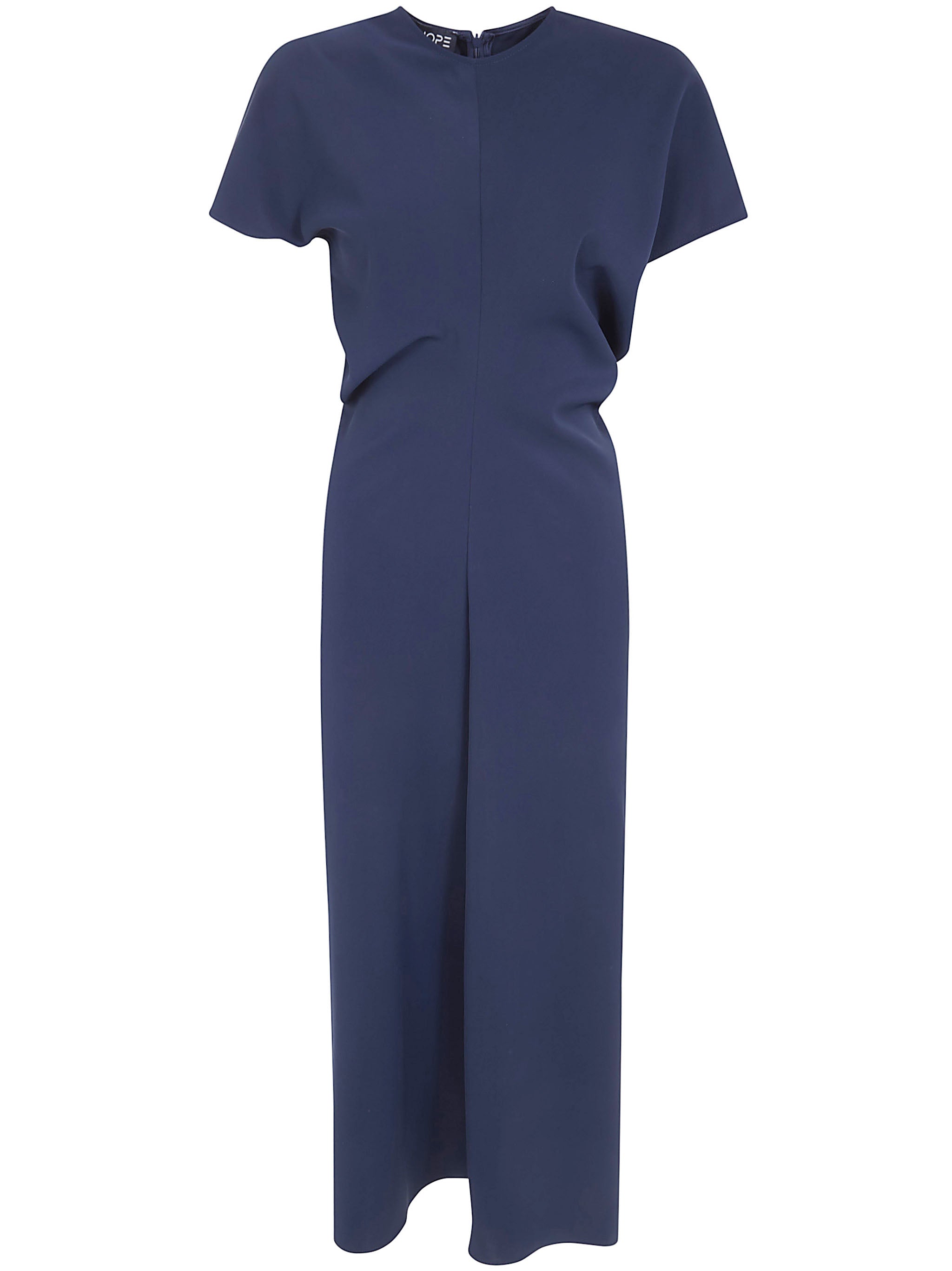Bias Cut Crew Neck Dress