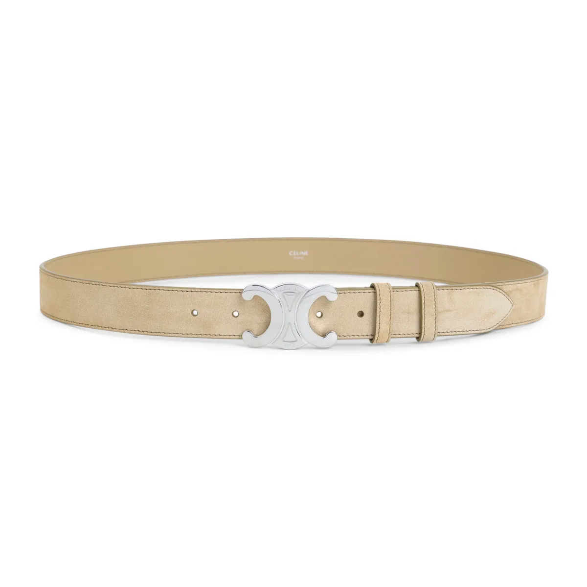 Stone Beige Suede Belt
