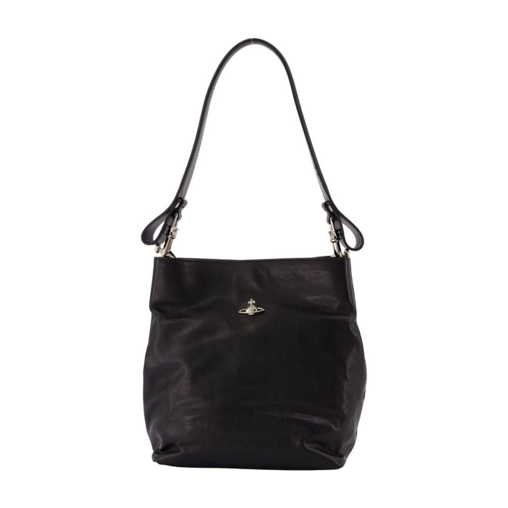Lottie Small Shoulder Bag - - Leather - Black