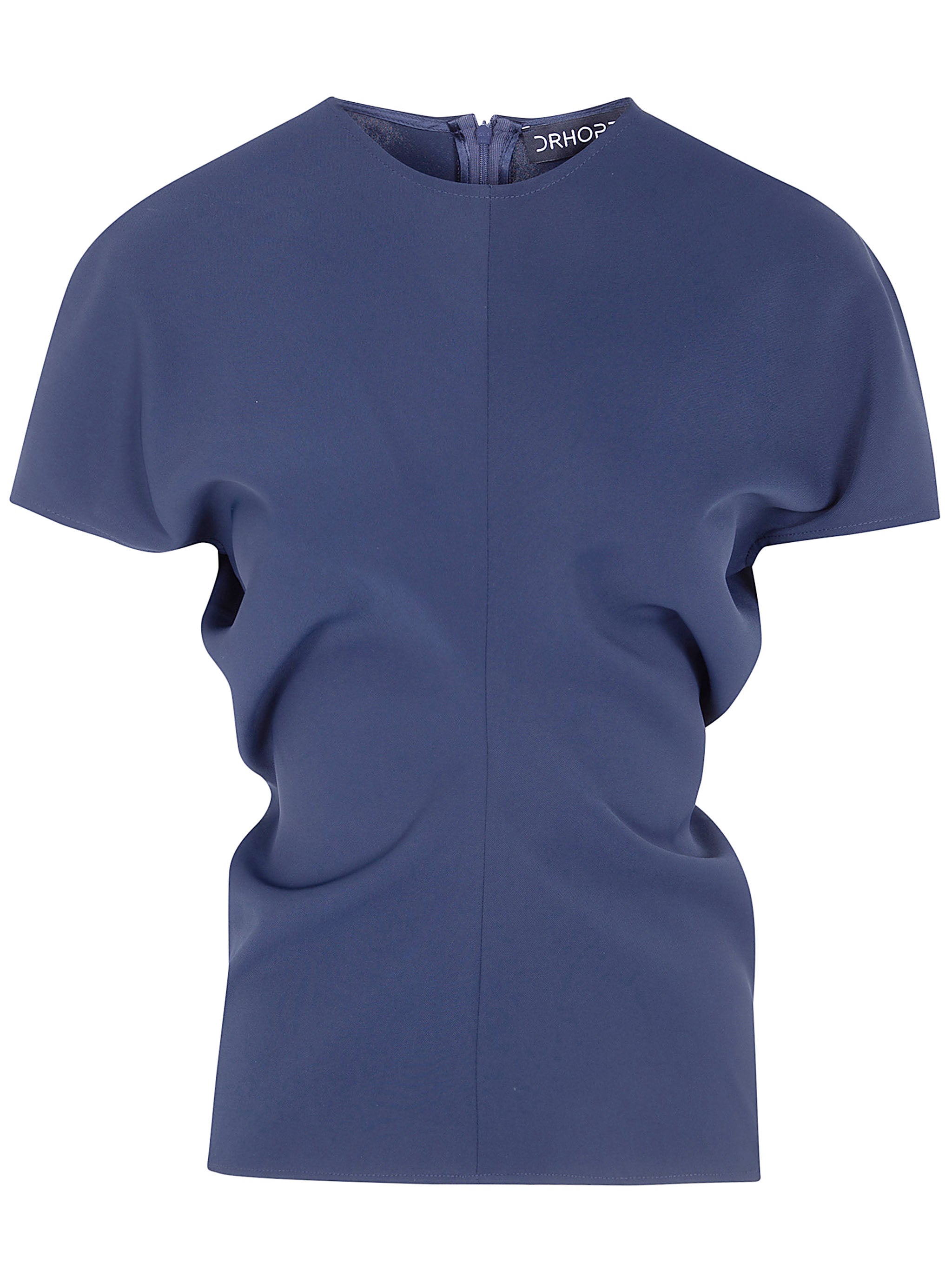 Bias Cut Crew Neck Top