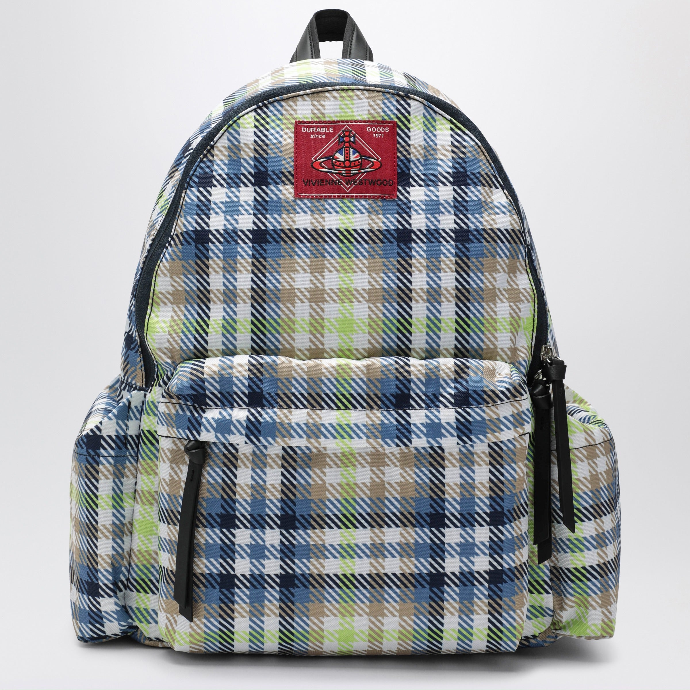 Medium Backpack With George Check Pattern And Logo