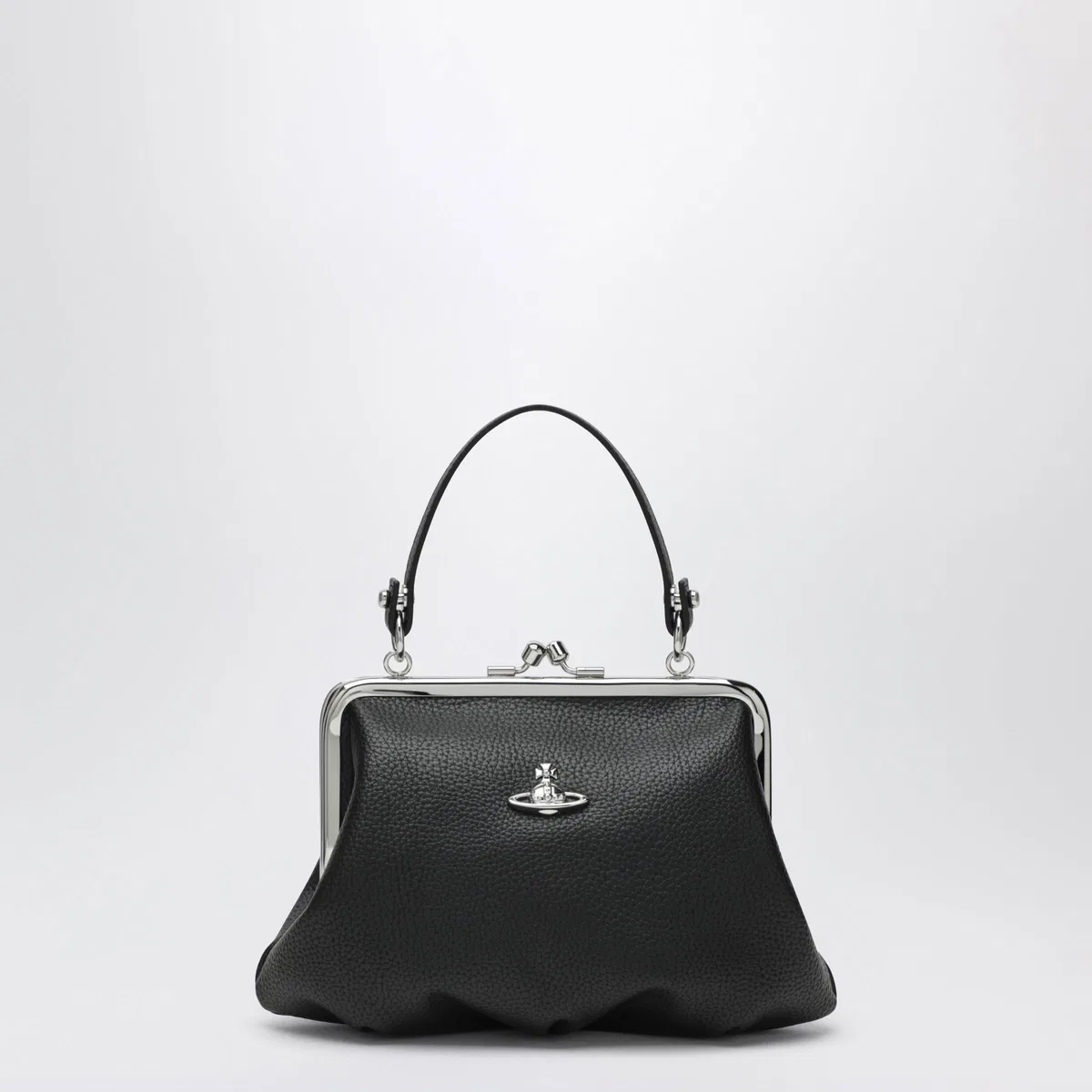 Vivienne Westwood Granny Frame Bag In Black Grained Pu