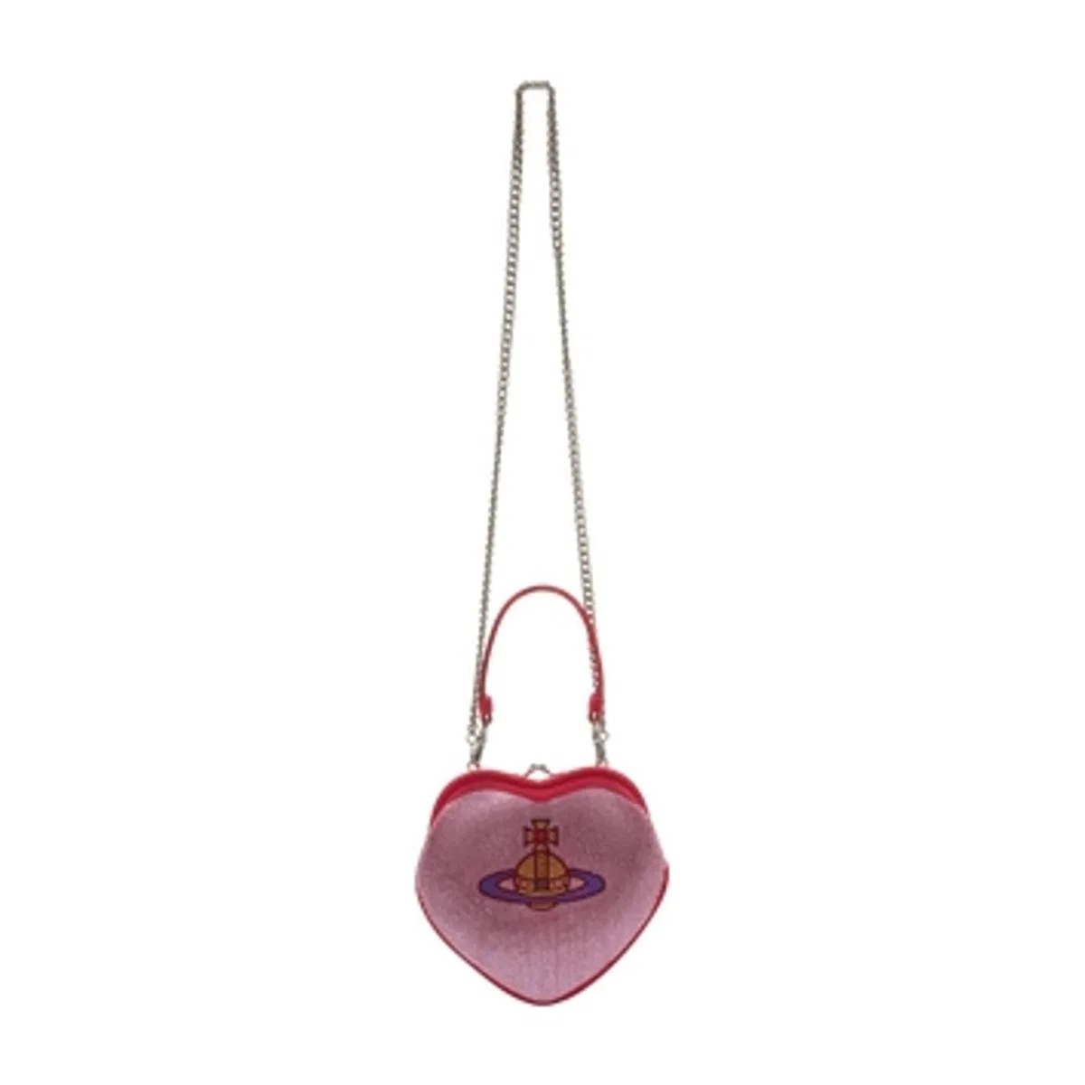 Vivienne Westwood Belle Heart Frame Purse In Pink