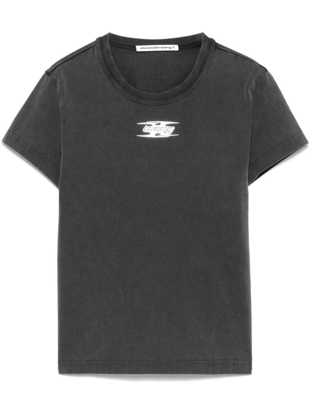 Dark Grey Cotton T-Shirt