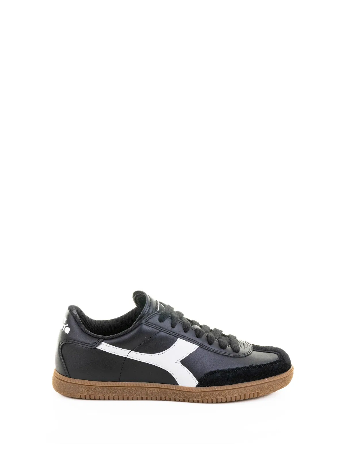 Black Sneaker In Leather And Suede