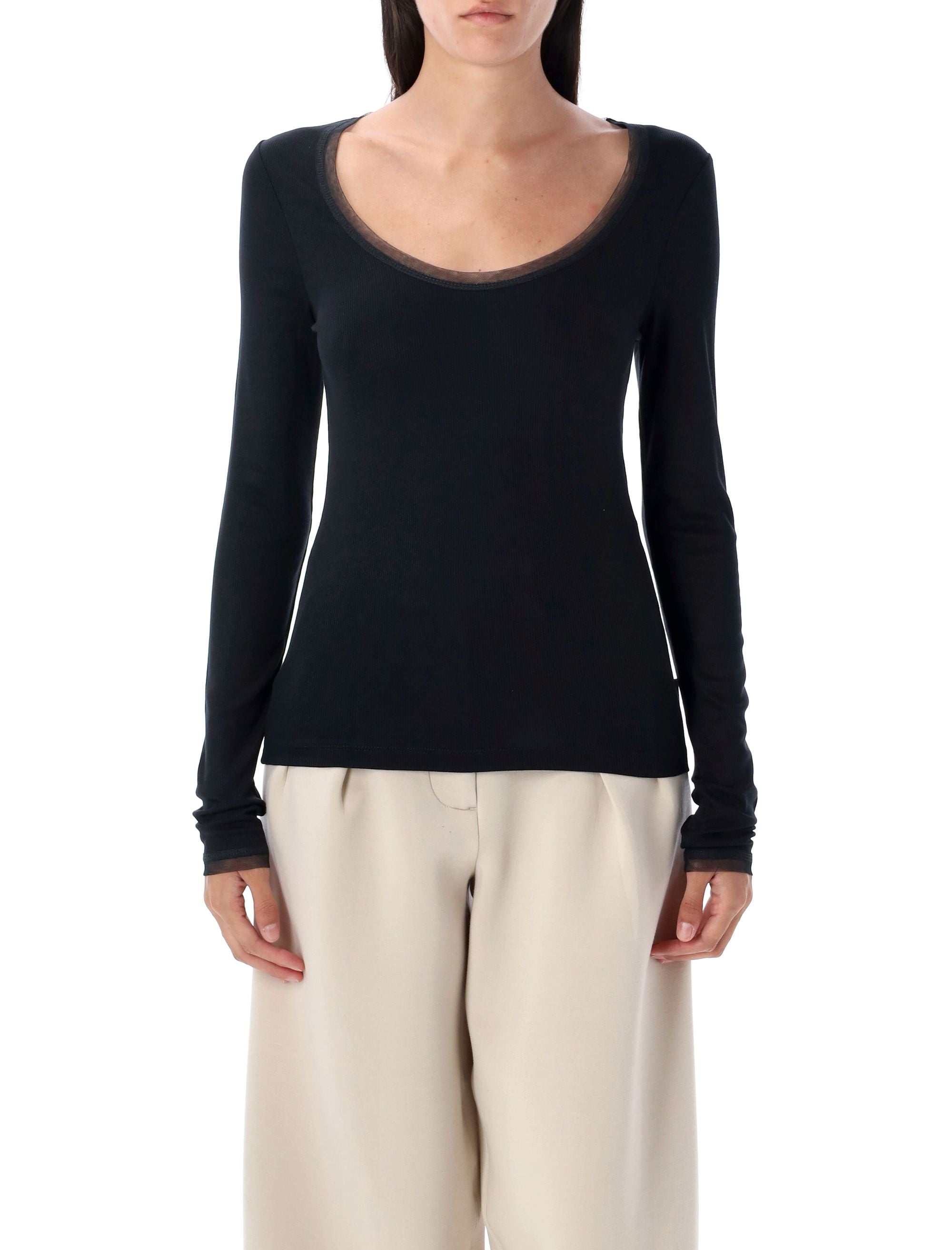 Ribbed Jersey Top