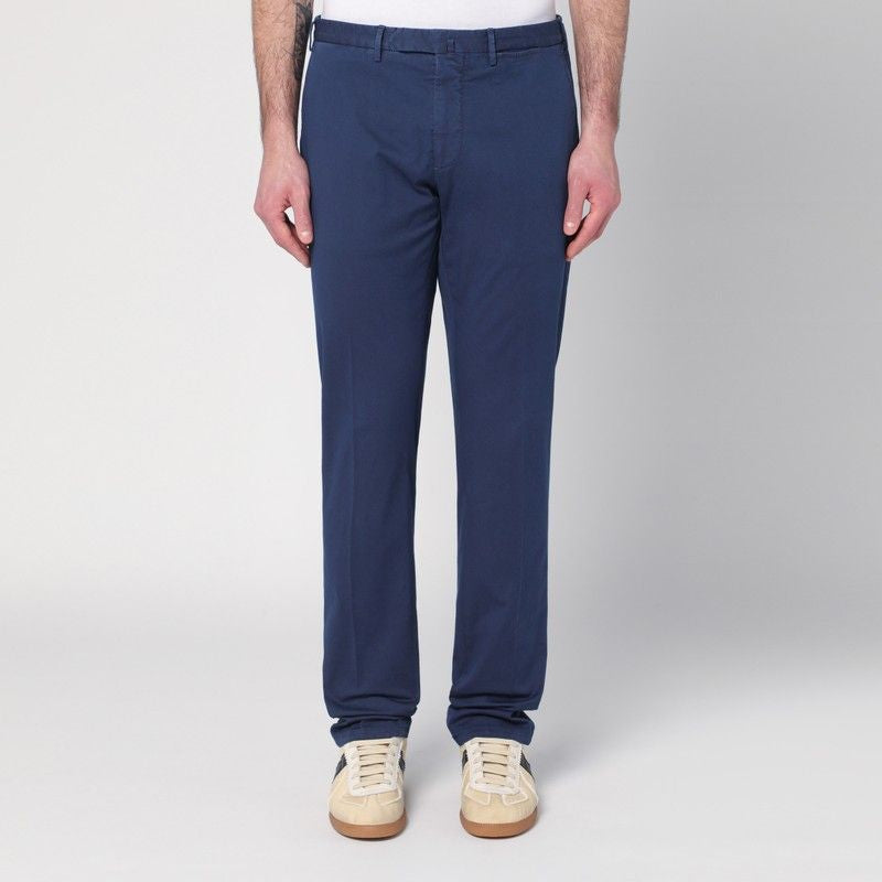 Blue Trousers In Cotton