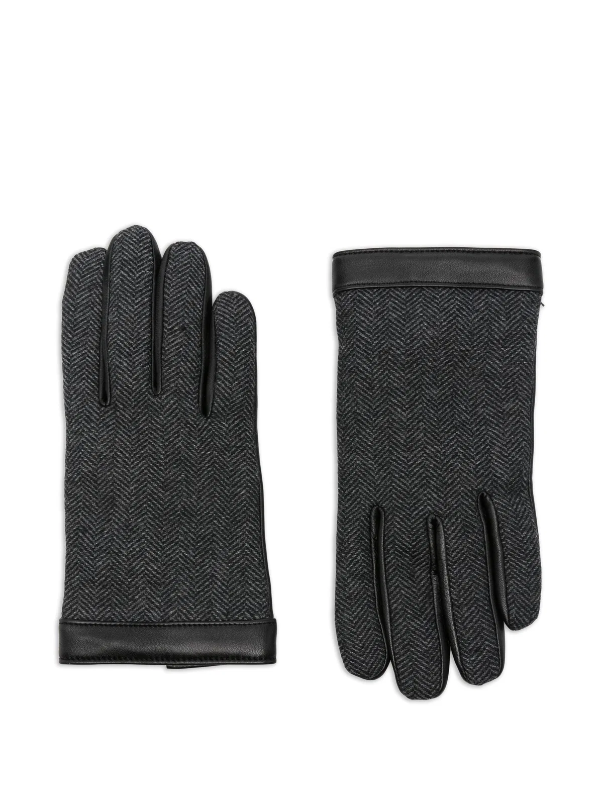Leather Wool Polyester Gloves