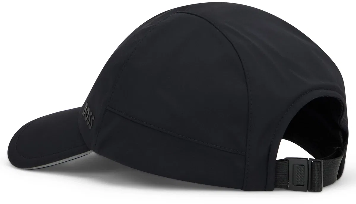 Hugo Boss Boss Cap In Technical Fabric In Black