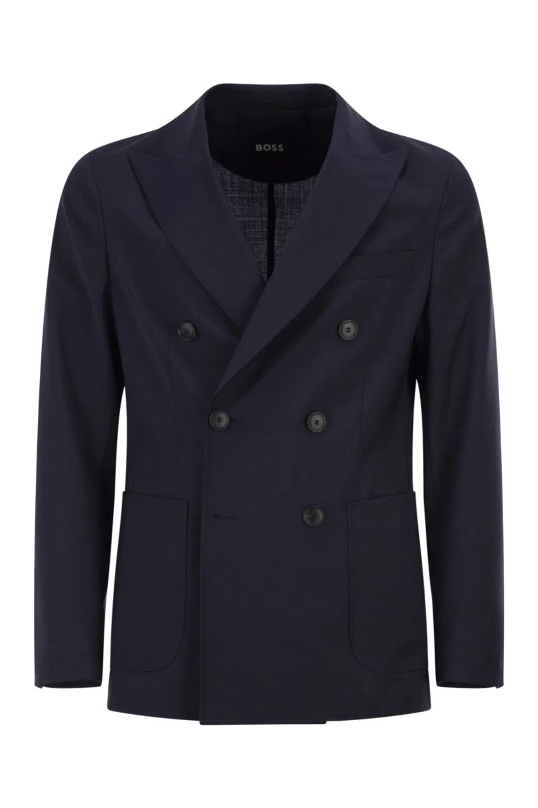 Double-Breasted Blazer In Virgin Wool