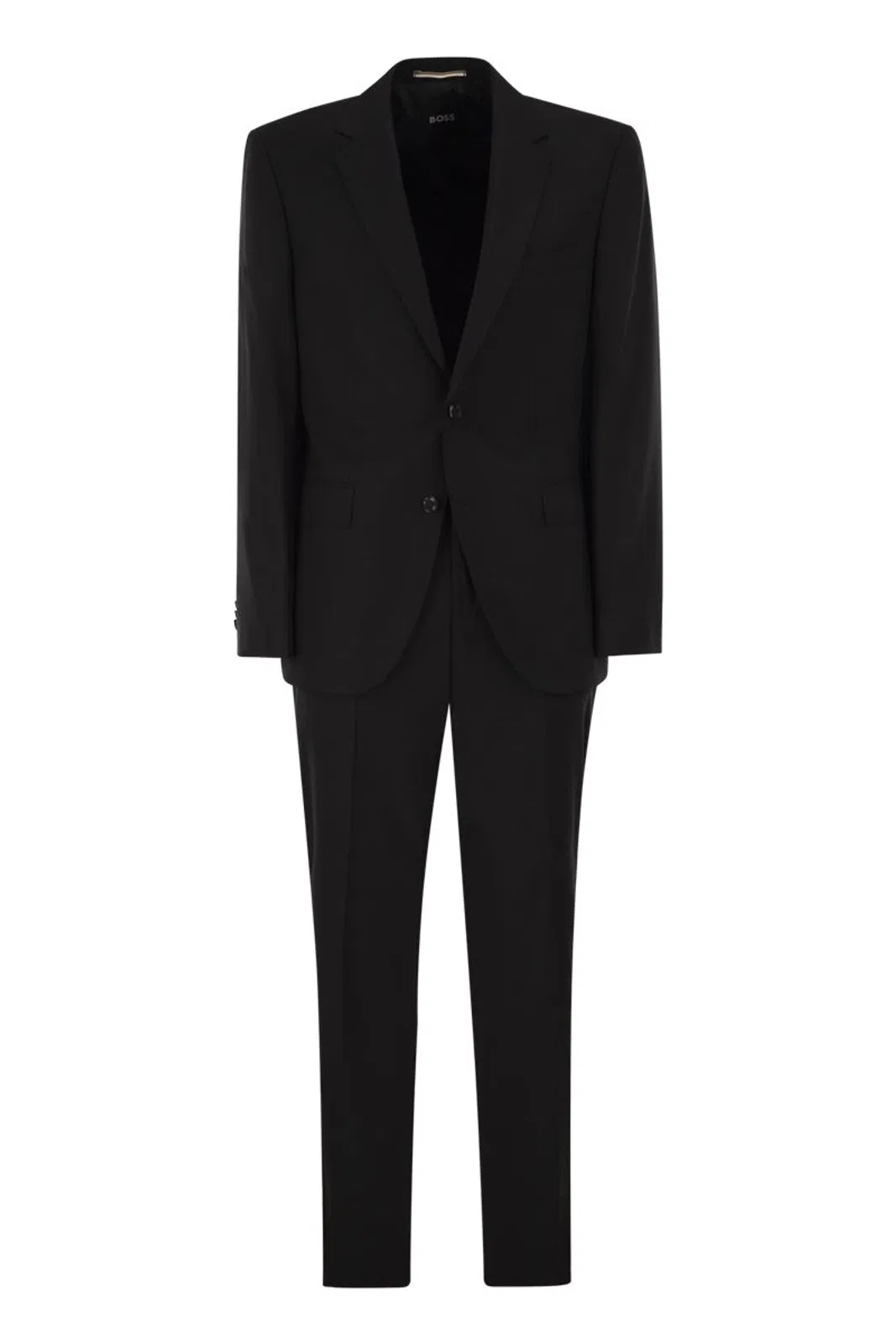 Regular Fit Suit In Wool And Elastane Blend