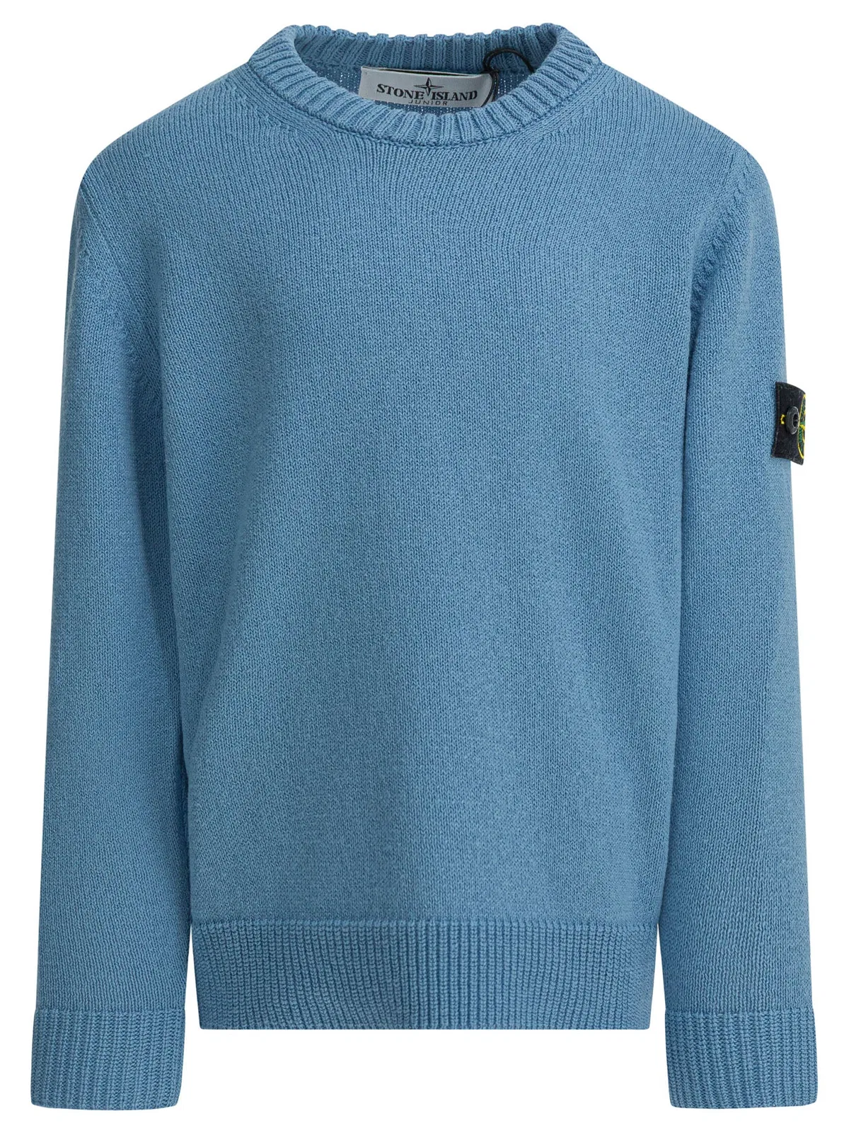 Kids Light Blue Cotton Knitwear