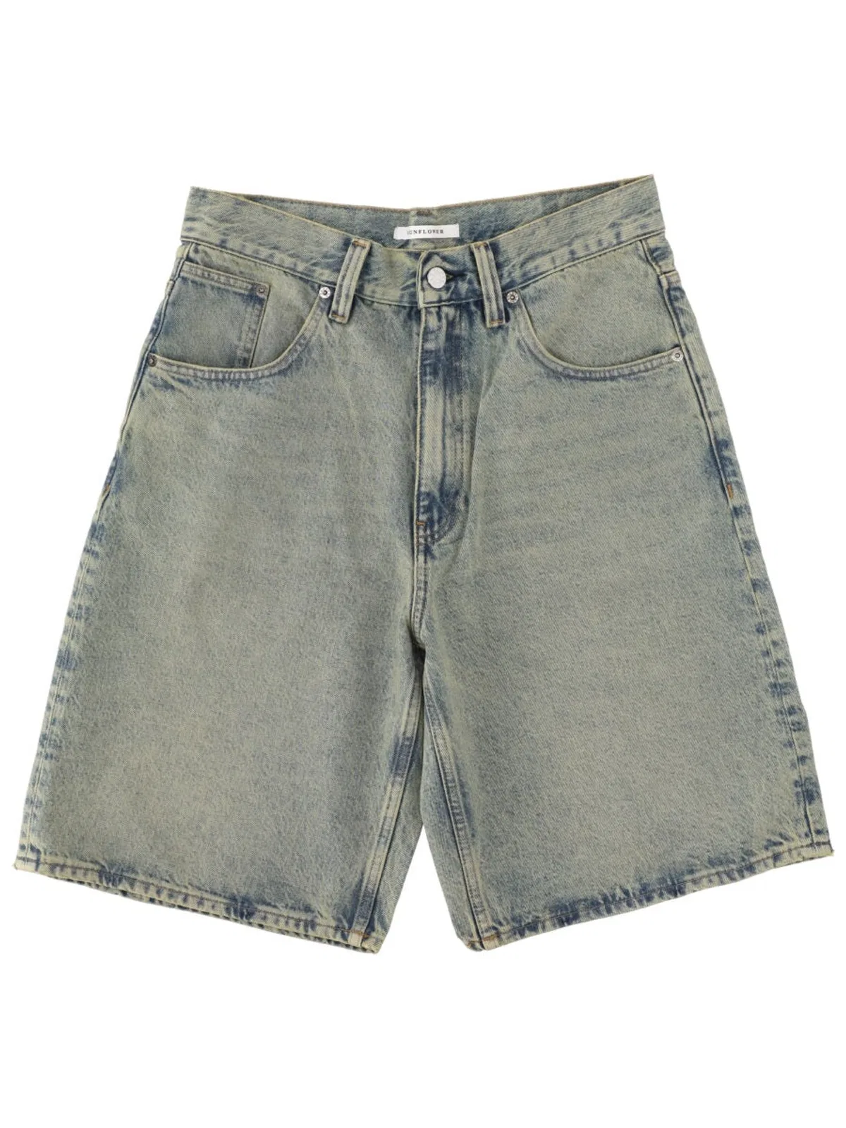 Super Wide Organic Denim Shorts