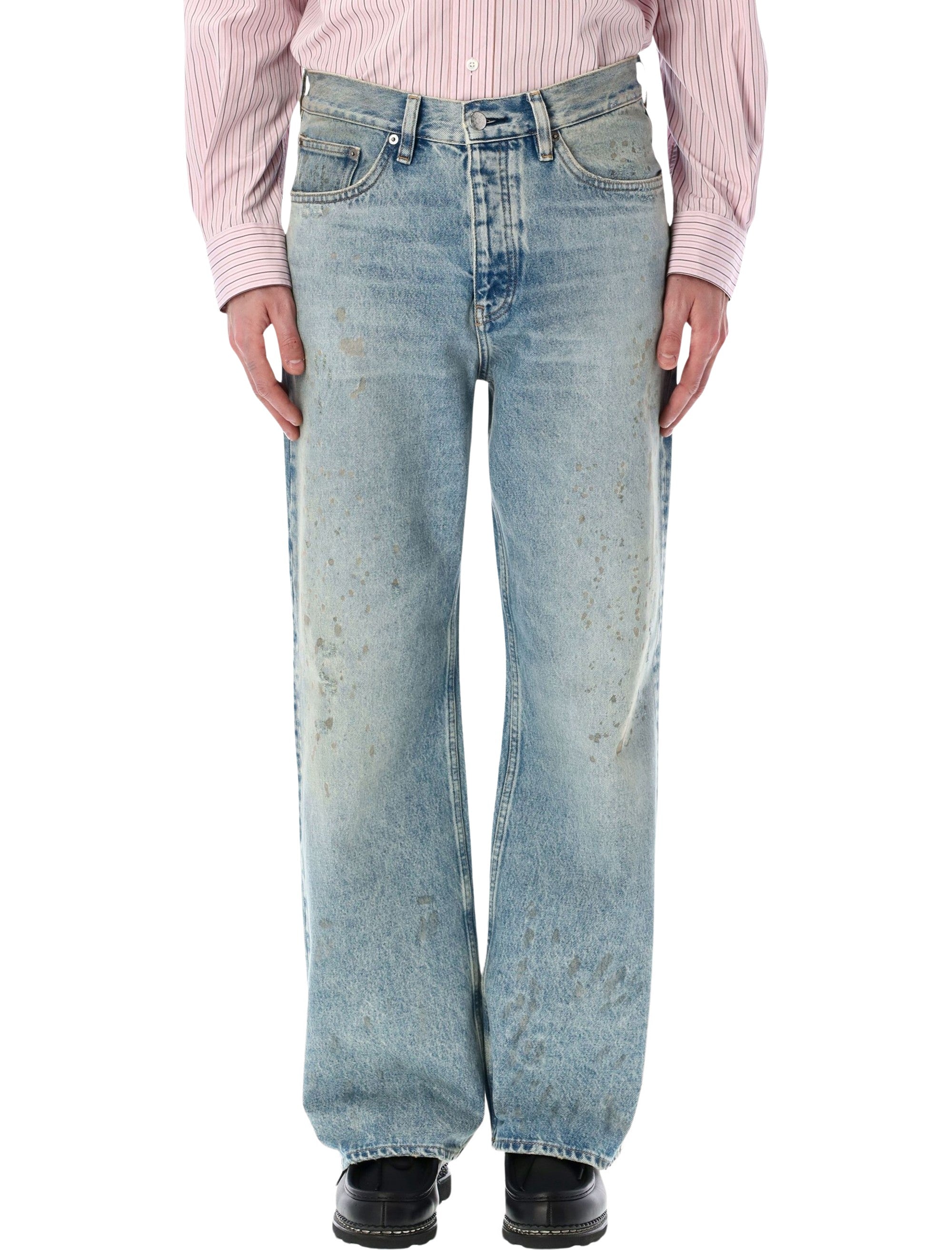 Relaxed Boot Paint Worn Jeans
