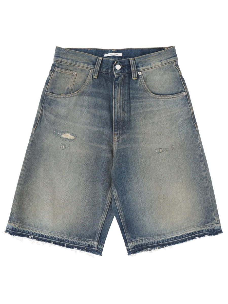 Denim Cotton Shorts
