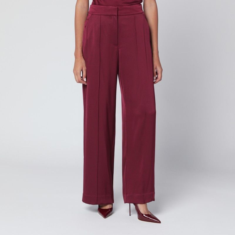 Kyra Trousers In Blueberry Satin