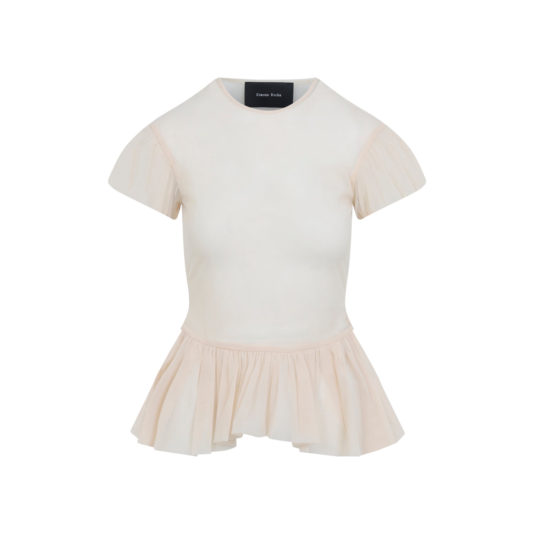 Sheer Ballet Peplum Top