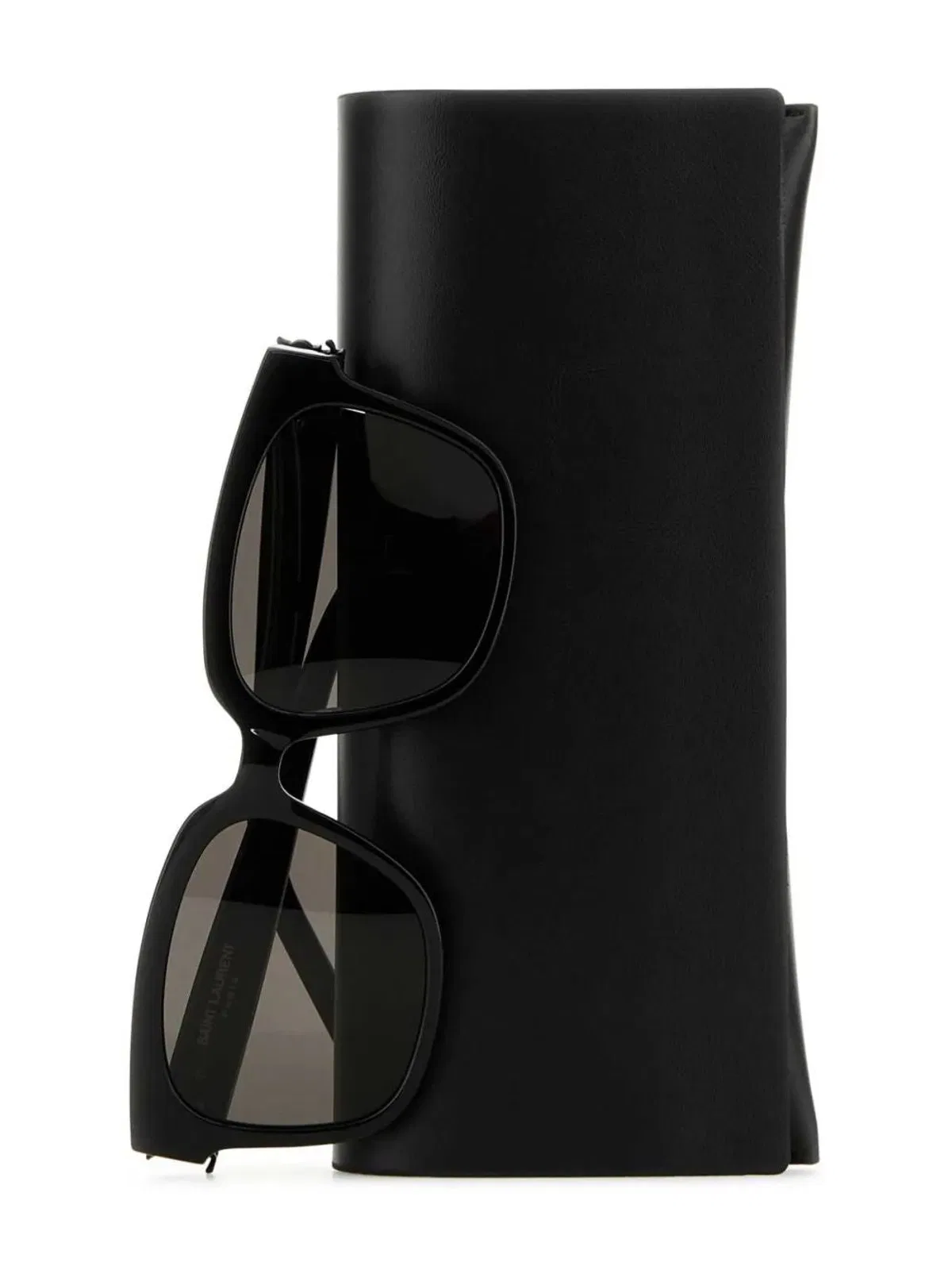 Saint Laurent Sunglasses Rectangular Frame Dark Lenses In Black