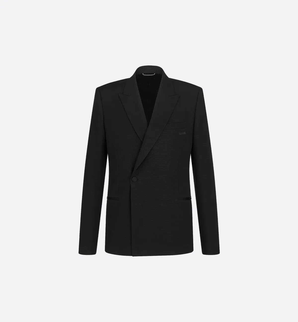 Black Wool Mohair Jacket