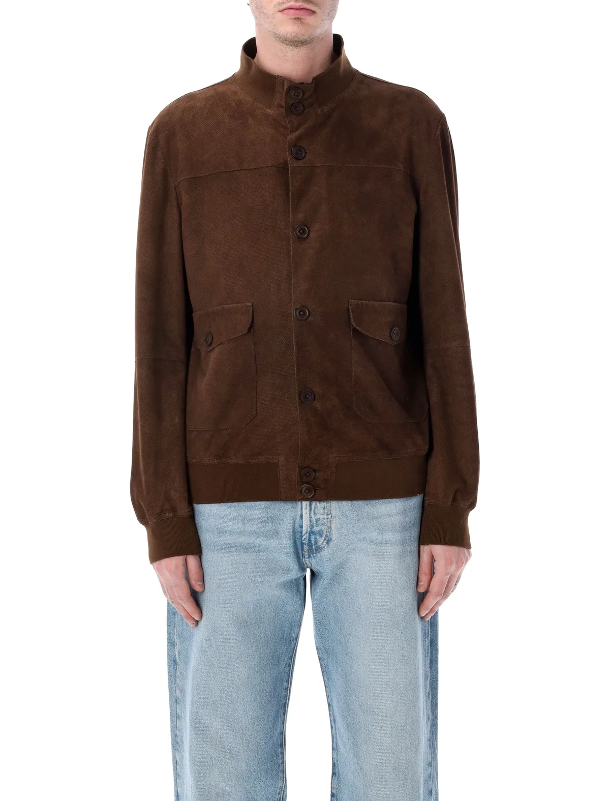 6.6.44 Perforated Suede Jacket
