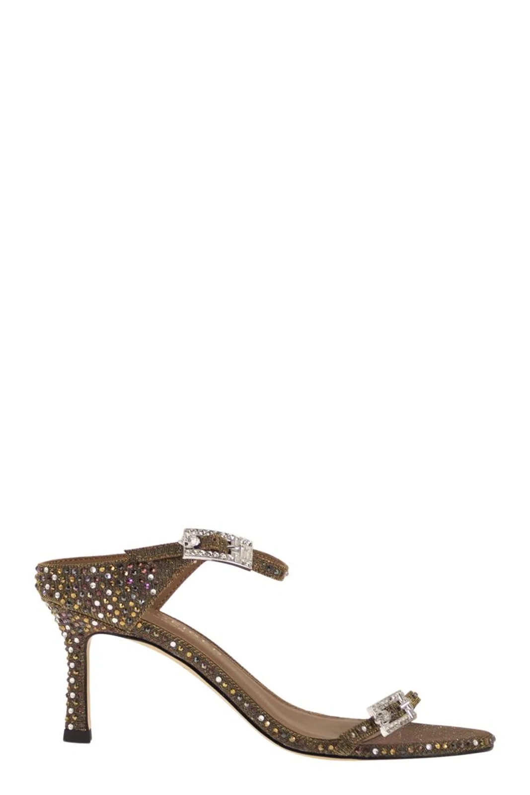 Jeweled Heeled Sandal