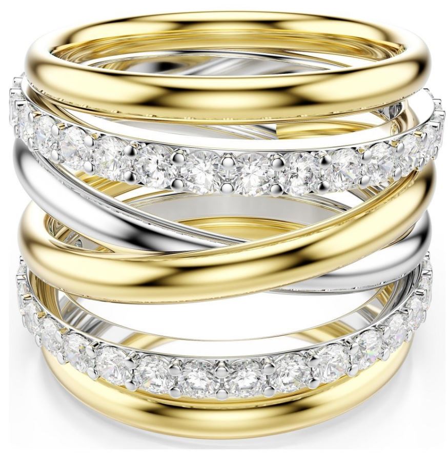 Silver-Tone Gold-Tone Interwoven Bijoux