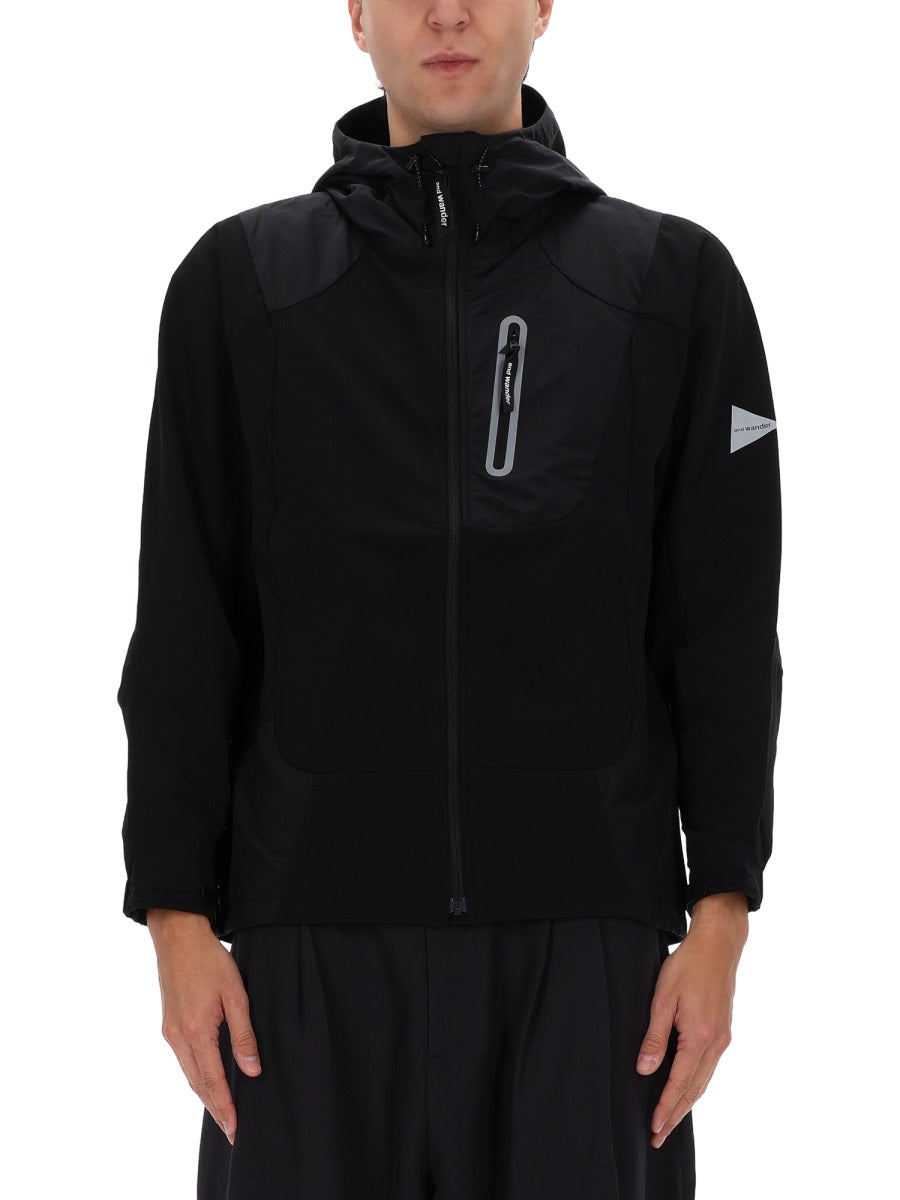Black Nylon-Polyurethane Jacket