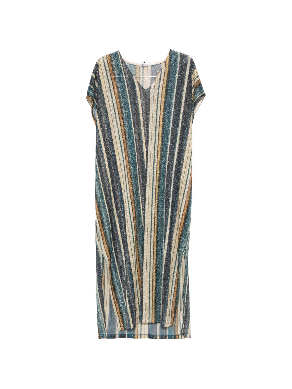 Zoe Striped Kaftan Dress