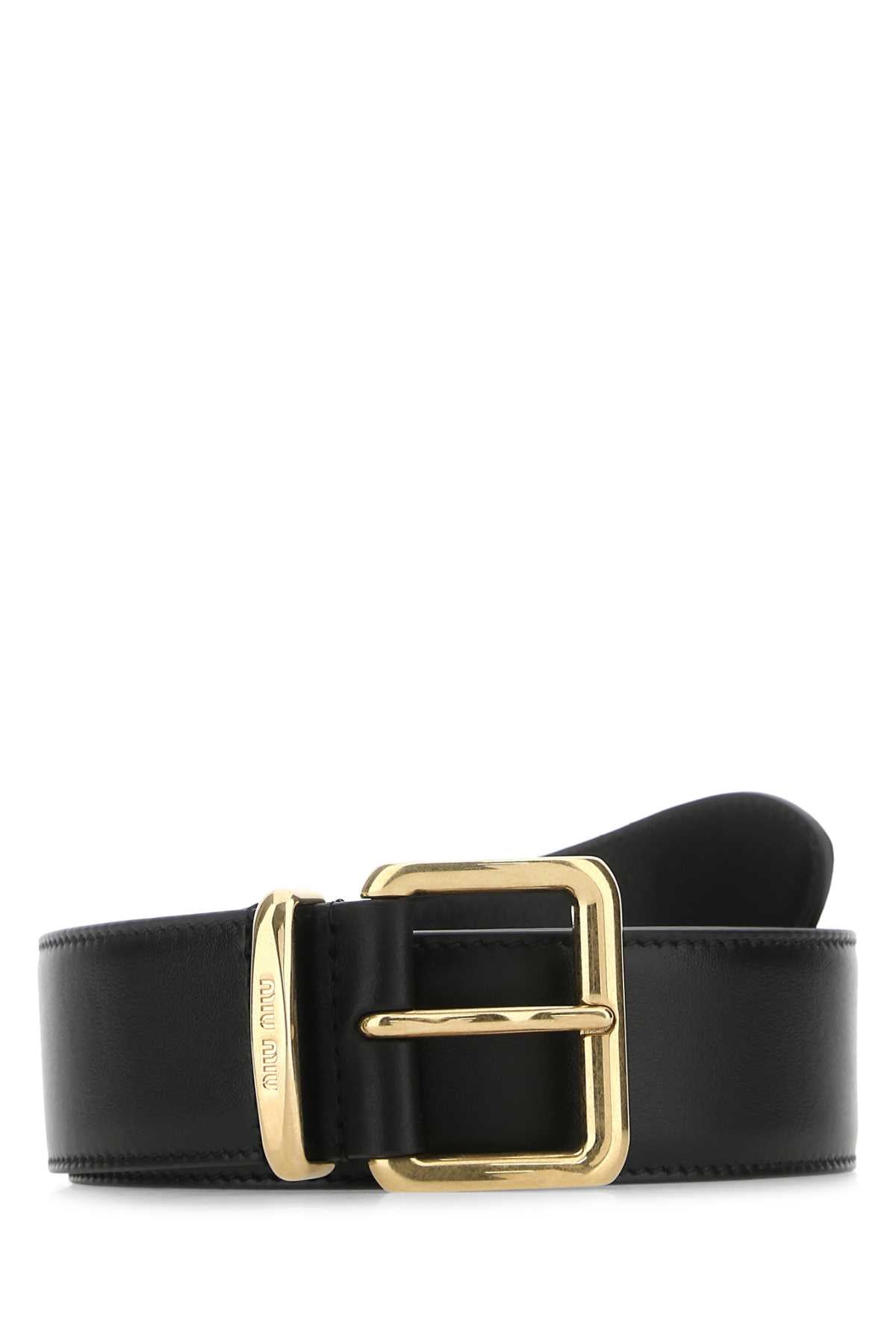 Black Leather Belt