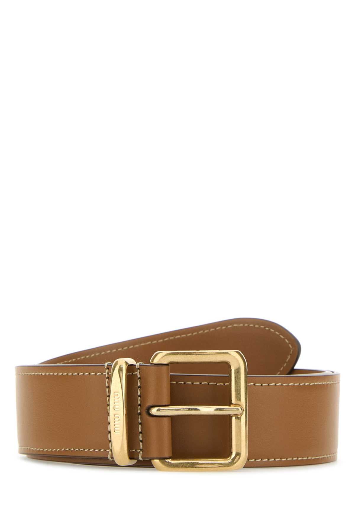 Caramel Leather Belt