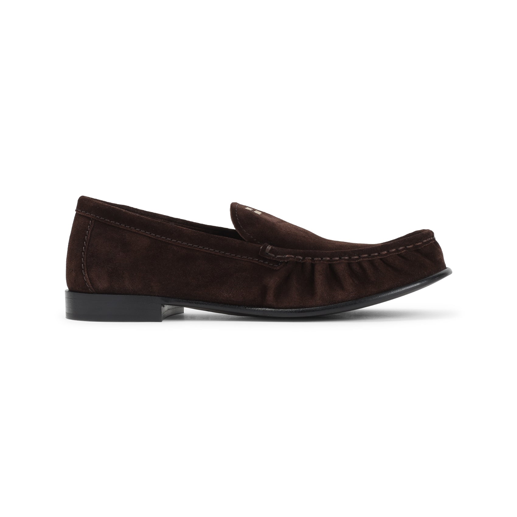 Dark Brown Suede Loafers