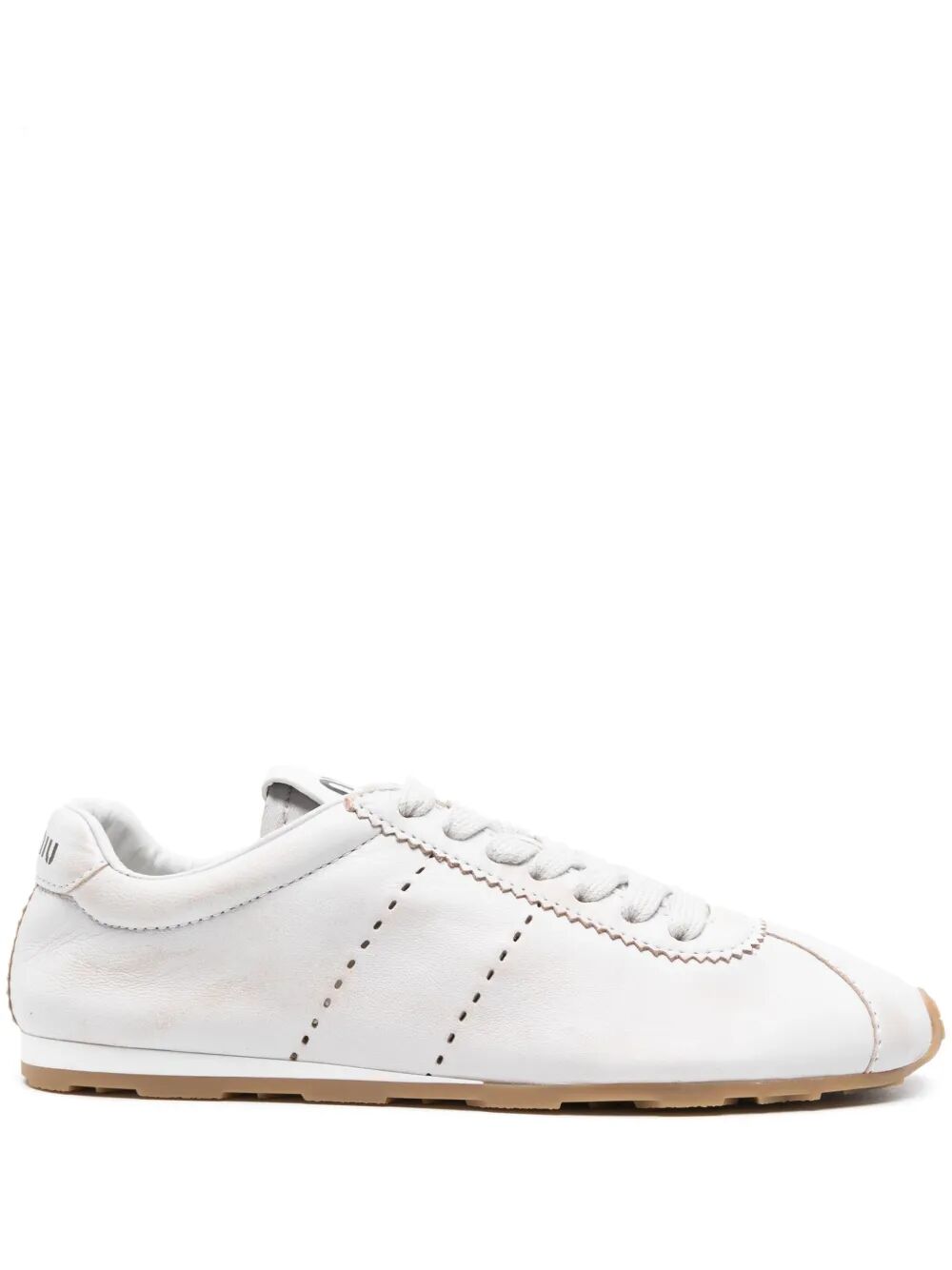 Chalk Nappa Leather Sneakers