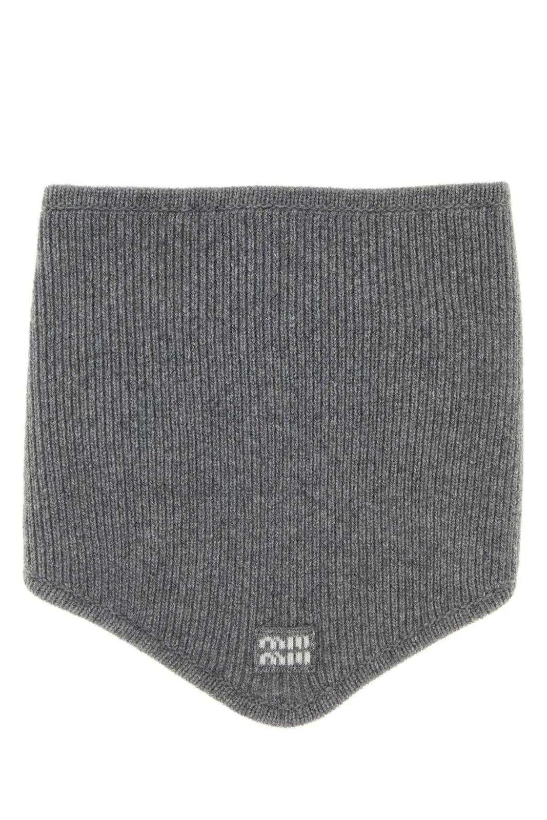 Grey Wool Blend Scarf