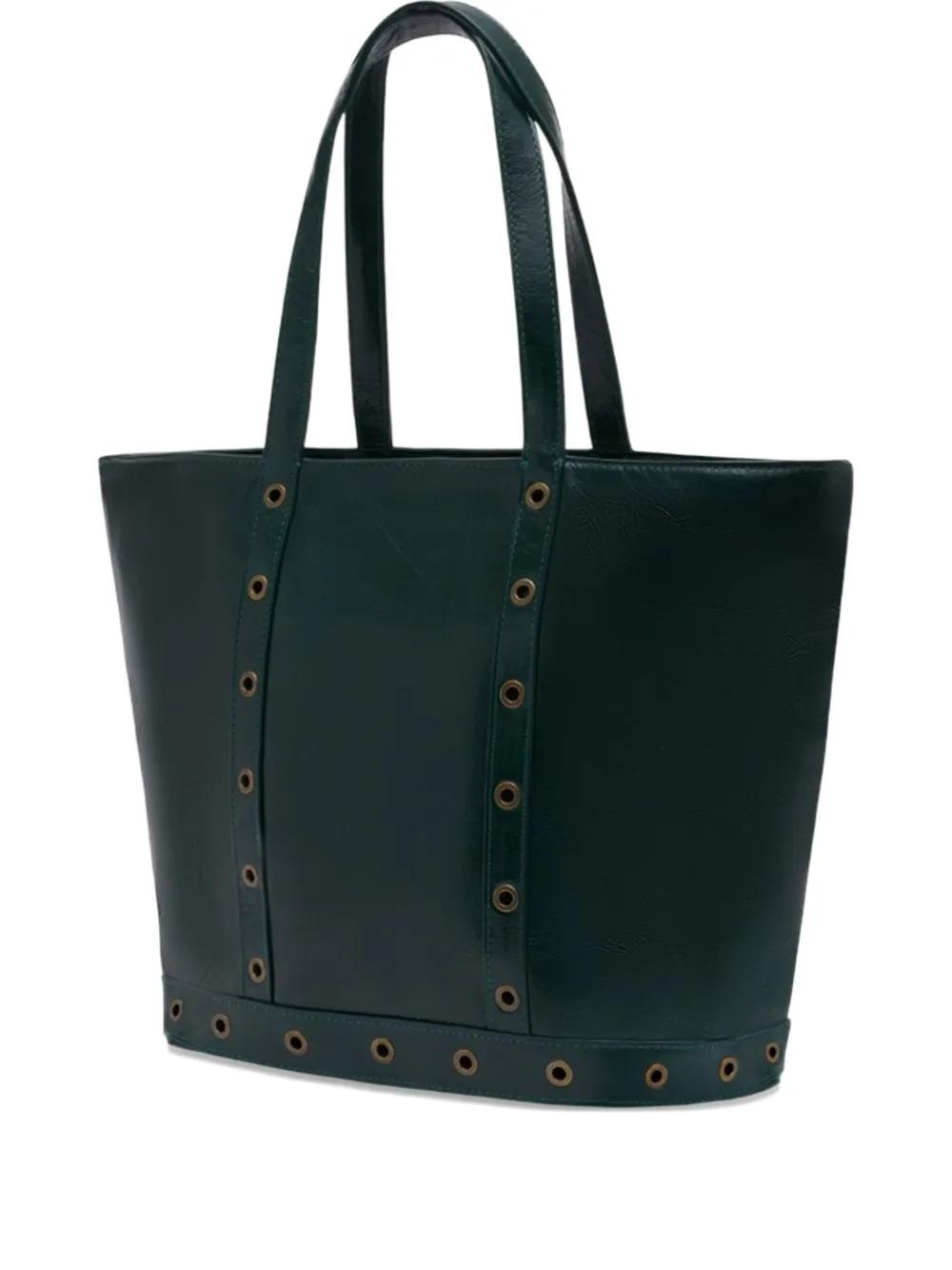 Medium Eyelet-Details Tote Bag